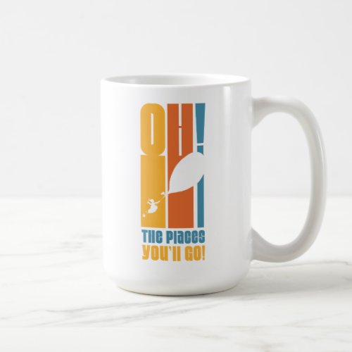 Oh The Places Youll Go Tall Retro Typography Coffee Mug
