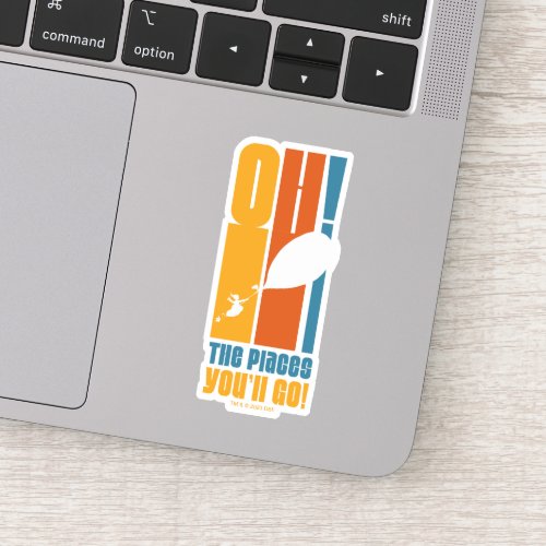 Oh The Places Youll Go Tall Retro Typography Sticker
