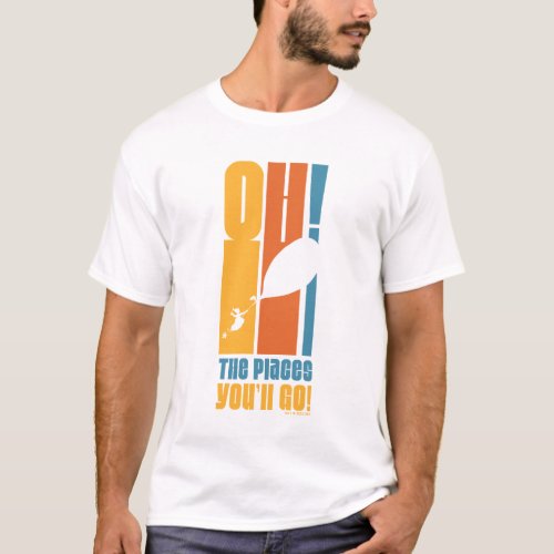 Oh The Places Youll Go Tall Retro Typography T_Shirt