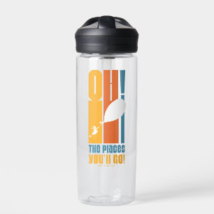 Oh, The Places You'll Go! Tall Retro Typography Water Bottle