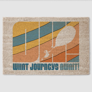 Oh, The Places You'll Go! "What Journeys Await" Fiber Doormat