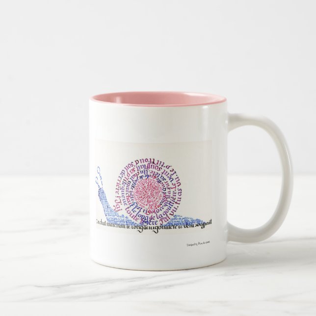 Oh! The snail! Two-Tone Coffee Mug (Right)