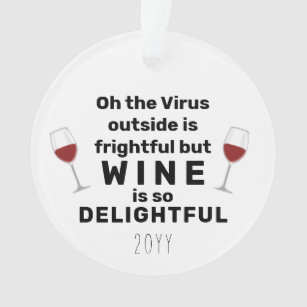 Funny Camping ornament Funny Wine ornament