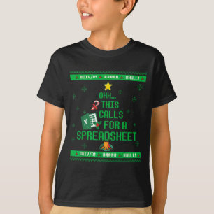 Oh This Calls For A Spreadsheet Christmas Sweater 