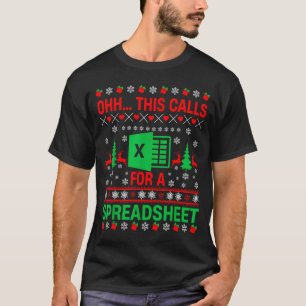 Oh This Calls For A Spreadsheet Christmas Sweater 