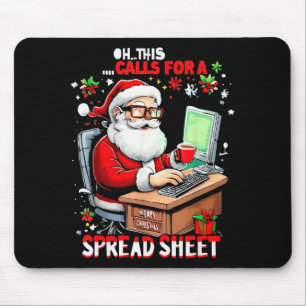 Oh This Calls For A Spreadsheet, Funny Excel Chris Mouse Pad