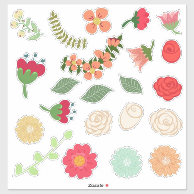 Oh, Those Pretty Flowers Sticker (Sheet)