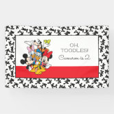 Simple Modern Mickey Mouse Birthday Banner