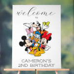 Oh, Toodles | Mickey & Friends Birthday Welcome Acrylic Sign<br><div class="desc">Welcome your guests with a touch of magic and joy using our customizable Disney Mickey and Friends Birthday Welcome Acrylic Sign! Featuring the beloved characters Mickey Mouse, Minnie Mouse, Donald Duck, Daisy Duck, Goofy, and Pluto, this vibrant and cheerful sign is perfect for setting the tone for a memorable celebration....</div>