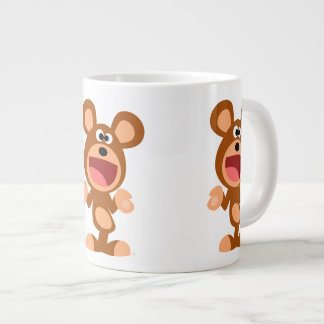 'Oh well...' Cute Shrugging Cartoon Bear Large Coffee Mug