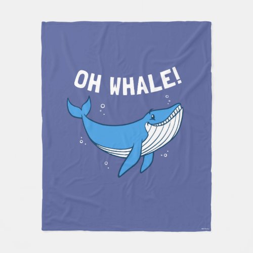 Oh Whale Fleece Blanket