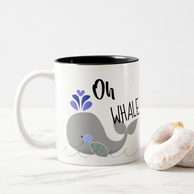 Oh Whale Fun Coffee Mug (With Donut)