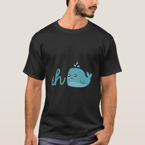 Oh Whale Oh Well Ocean Blue Whale T_Shirt
