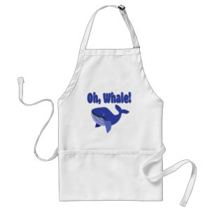 Oh, Whale Pun Funny Adult Apron