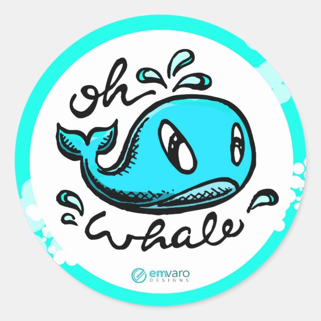 Oh Whale sticker (Front)