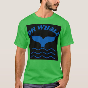Oh Whale tail in Sea Blue T-Shirt