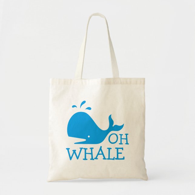 Oh Whale Tote Bag (Front)