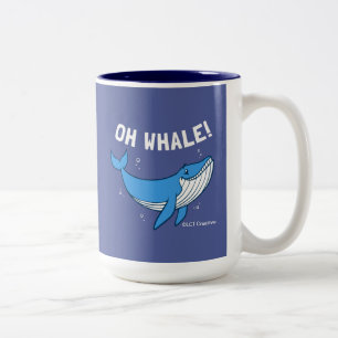 Oh Whale Two-Tone Coffee Mug