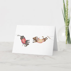 Oh what a circus! buffalo trapeze artists card