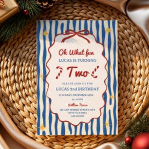 oh what fun 2nd cute birthday invitations