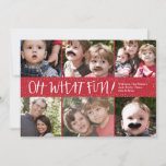 Oh What Fun 6 Photo Holiday Photo Card at Zazzle