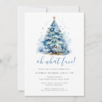 Oh What Fun Blue Festive Holiday Dinner Party