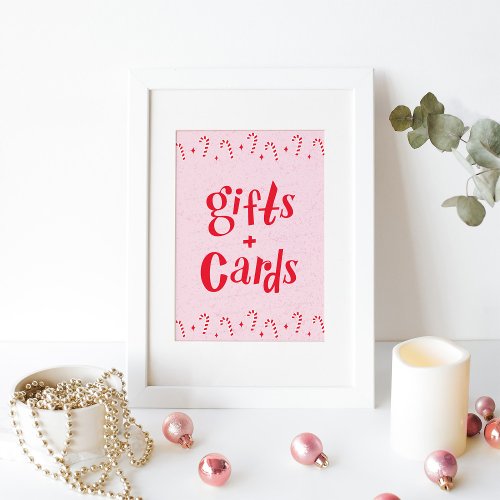 Oh what fun Candy Cane Pink gifts and Cards sign