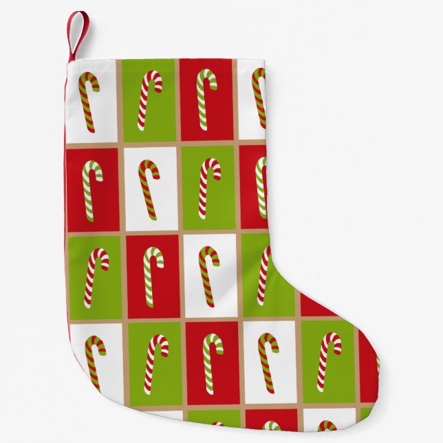 Oh What Fun! Candy canes Christmas stocking (Front)