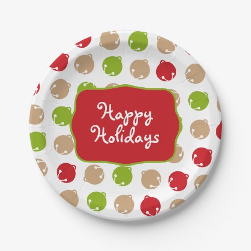 Oh What Fun Christmas bells paper plates