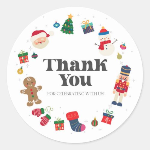 Oh What Fun Christmas Birthday Favor Tag Sticker