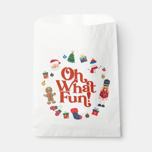 Oh What Fun Christmas Birthday Party Favors Favor Bag