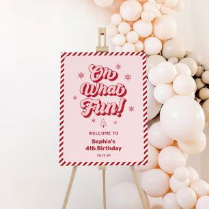 Oh What Fun Christmas Birthday Welcome To Foam Board