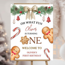 Oh What Fun Christmas Cookies 1st Birthday Welcome