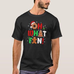 Oh What Fun Christmas  Donut Gingerbread Tree Cake T-Shirt