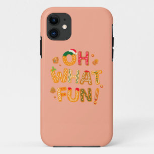 Oh What Fun Christmas Gingerbread Cookies iPhone 11 Case