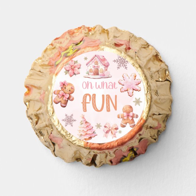 Oh what Fun Christmas girl Birthday Reese's Peanut Butter Cups (Front)