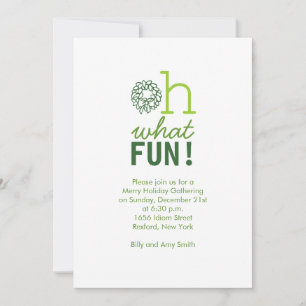 Oh what fun! Christmas Invitation