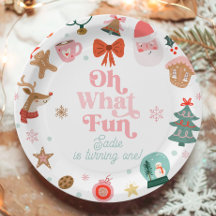 Oh What Fun Christmas Party Girl 1st Birthday