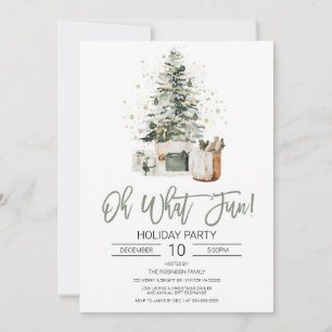 Oh What Fun Christmas Party Invitation 