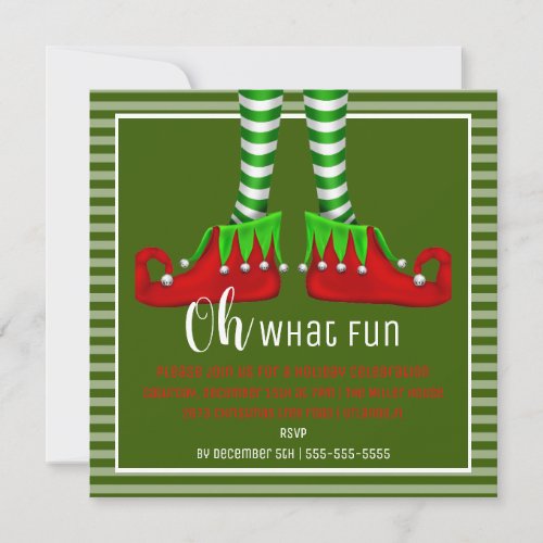 Oh What Fun Christmas Party Invitation