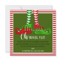 Oh, What Fun Christmas Party Invitation