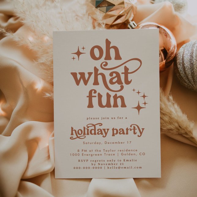 Oh What Fun Christmas Party Invitation (Creator Uploaded)