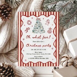 Oh What Fun Christmas Party Invitation