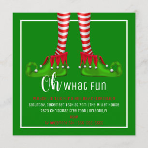 Oh, What Fun Christmas Party Invitation