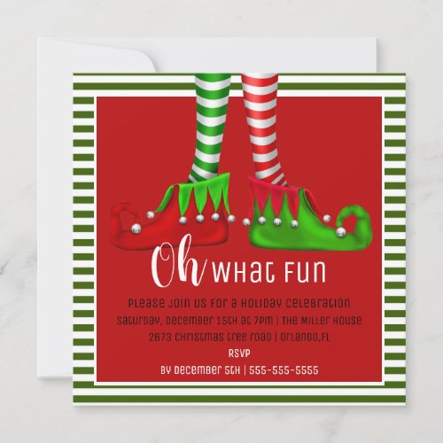 Oh What Fun Christmas Party Invitation