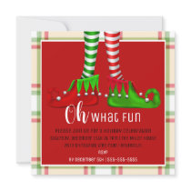 Oh, What Fun Christmas Party Invitation