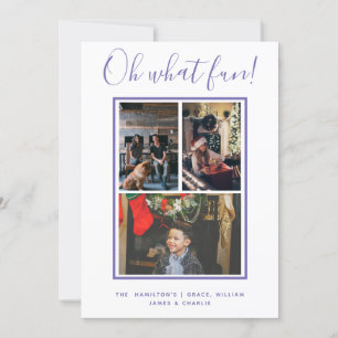 Oh What Fun Christmas Personalized Holiday Card