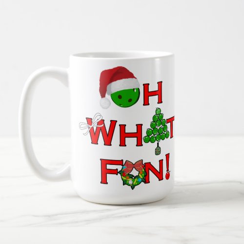 Oh What Fun Christmas Pickleball Coffee Mug