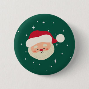 Oh What Fun Christmas Santa Birthday Party Button