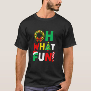Oh What Fun Funny Cute Christmas Jingle Bells Holi T-Shirt